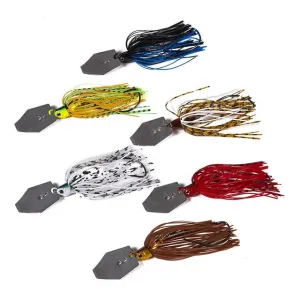 6 PCS Chatterbaits With Sequin and Tassel Tail