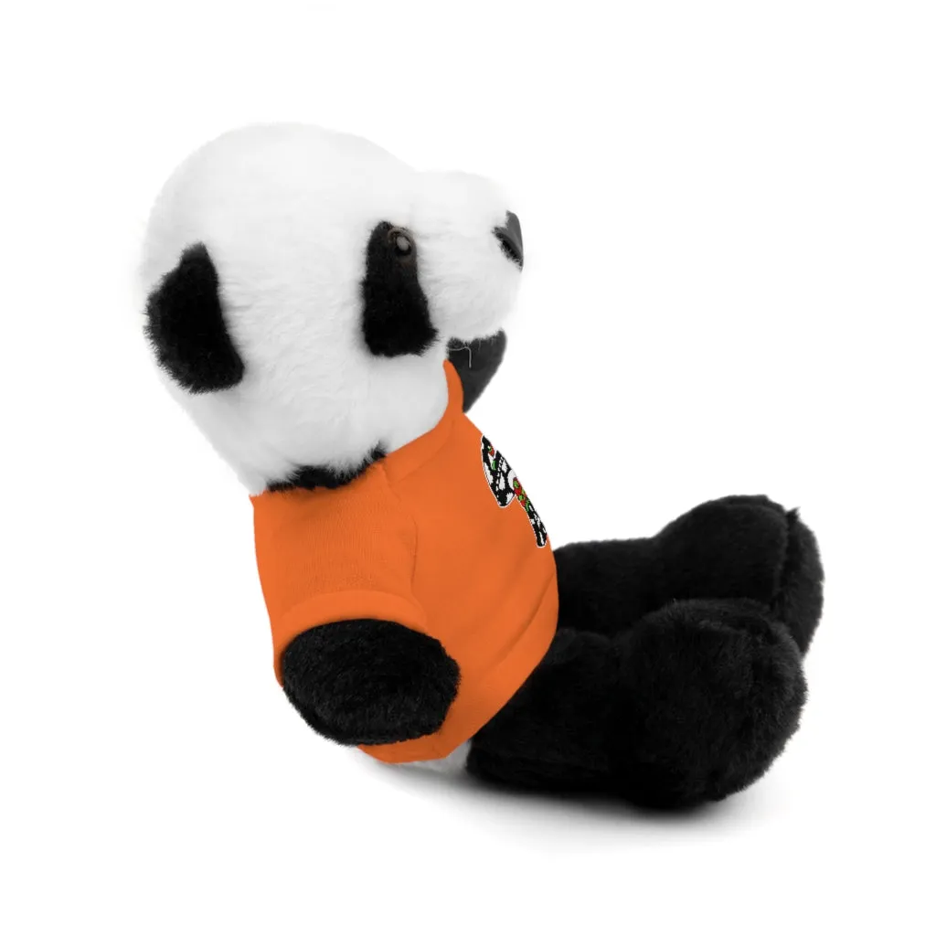 Black and White Skull Shroom Stuffed Animals with Tee