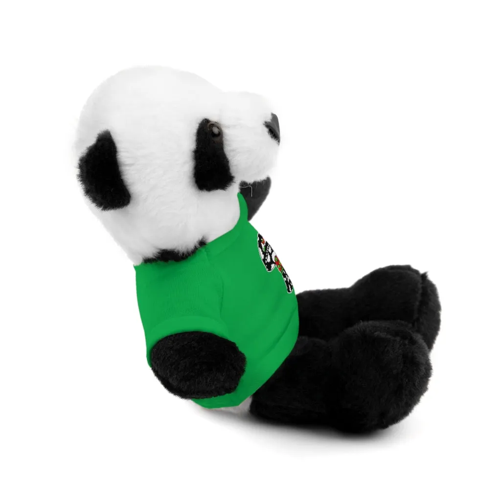 Black and White Skull Shroom Stuffed Animals with Tee