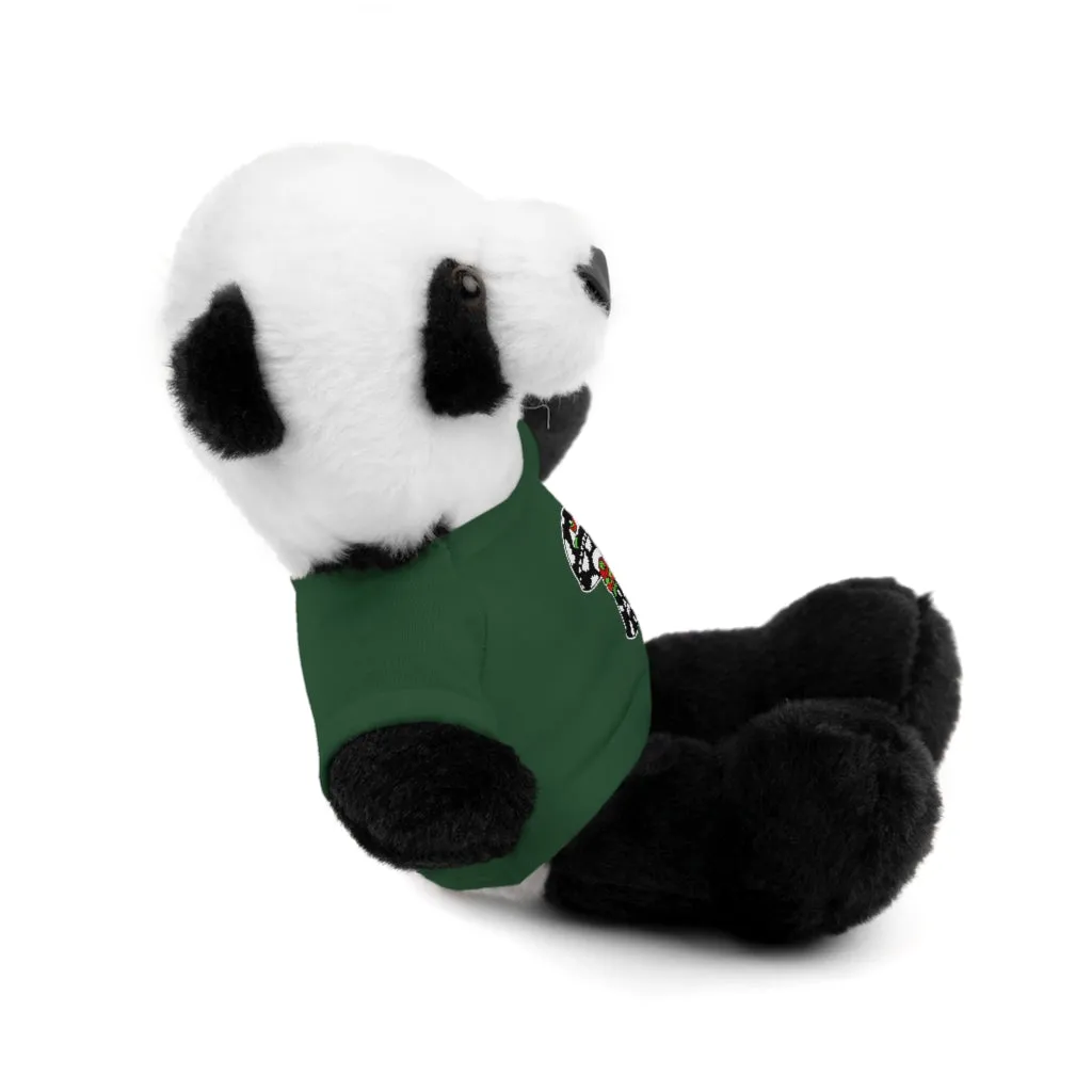 Black and White Skull Shroom Stuffed Animals with Tee