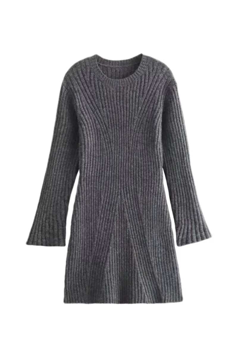 BS3395 Knitted Mini Dress Outerwear