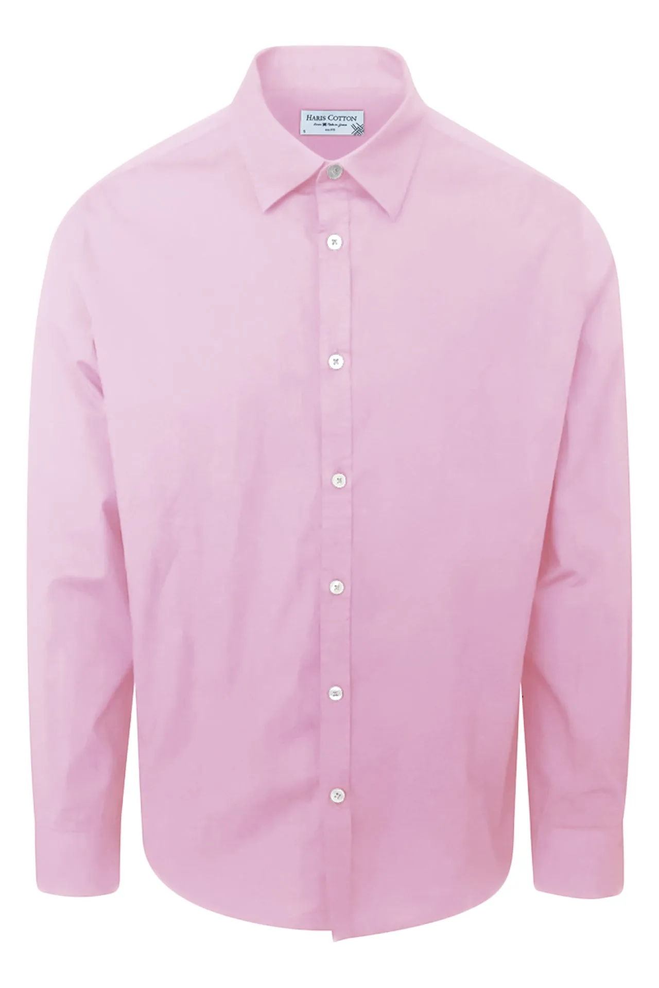 Cotton Basic Long-Sleeved Shirt