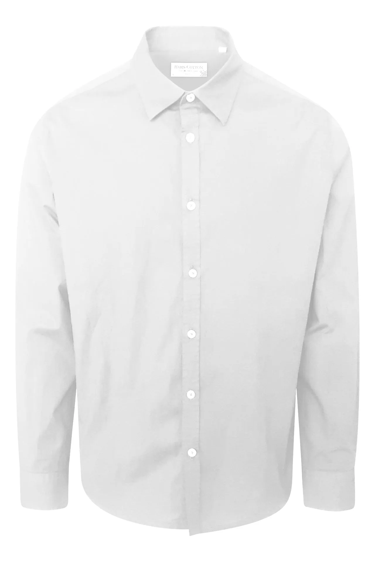 Cotton Basic Long-Sleeved Shirt