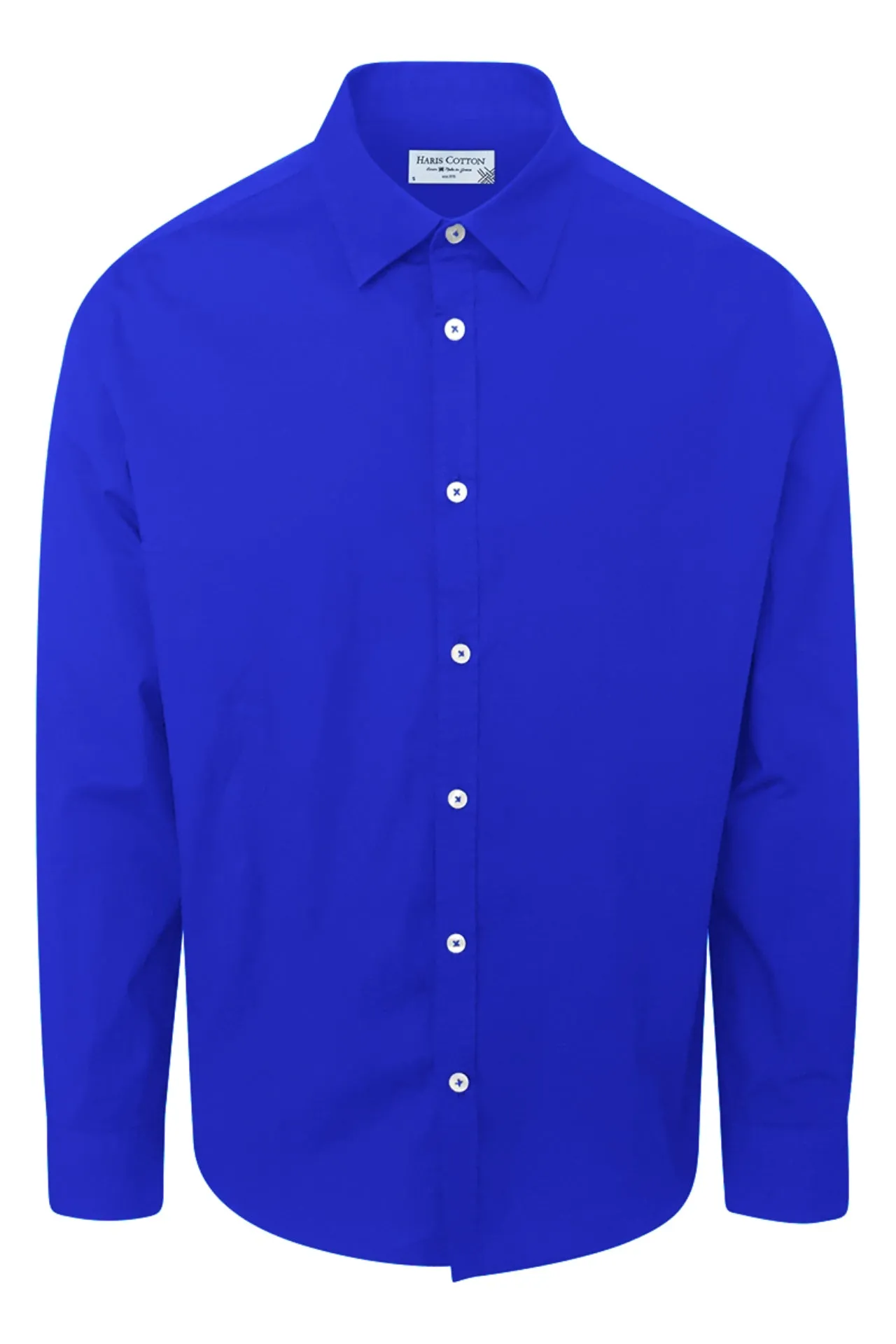 Cotton Basic Long-Sleeved Shirt