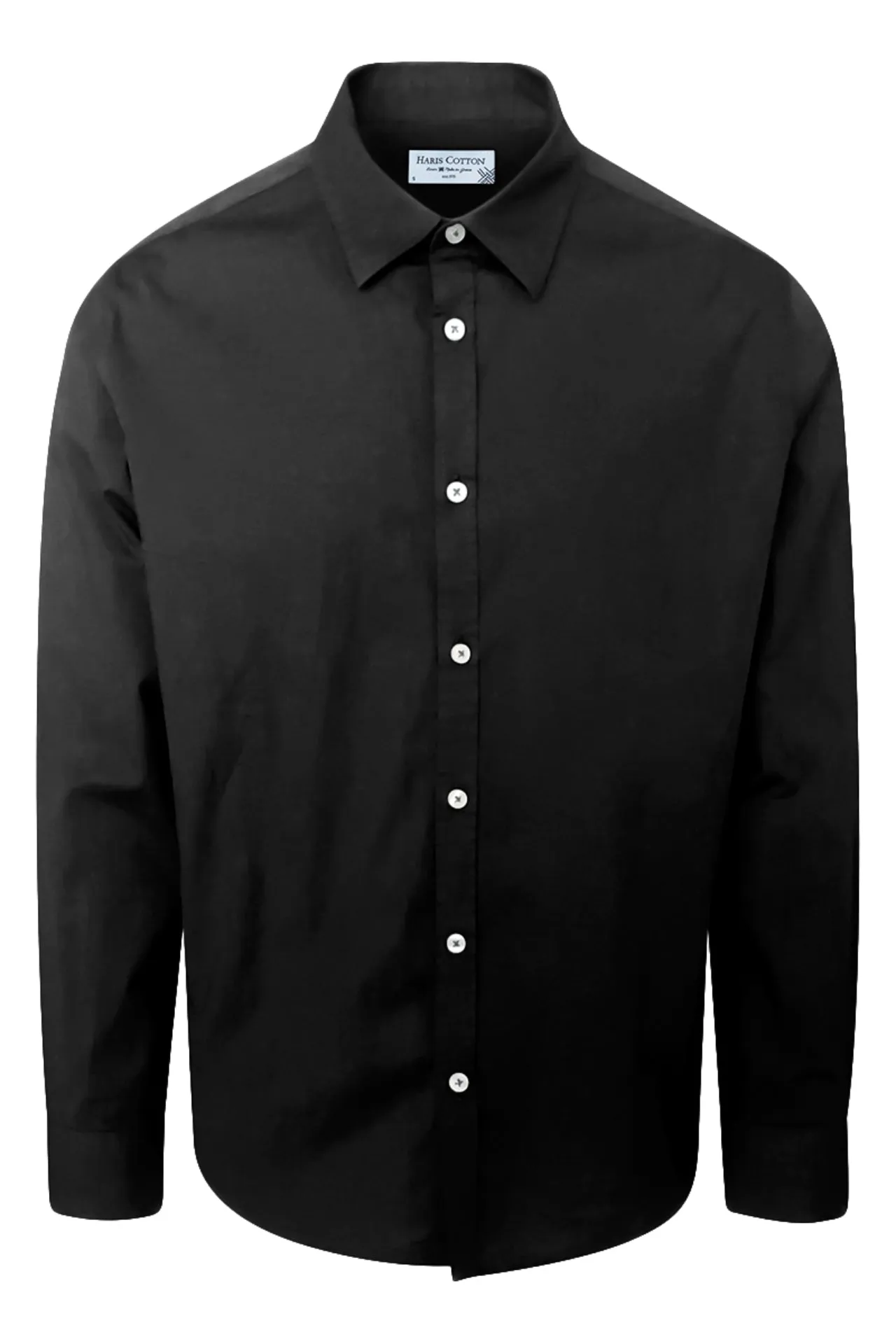 Cotton Basic Long-Sleeved Shirt