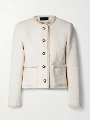 Cream bouclé jacket