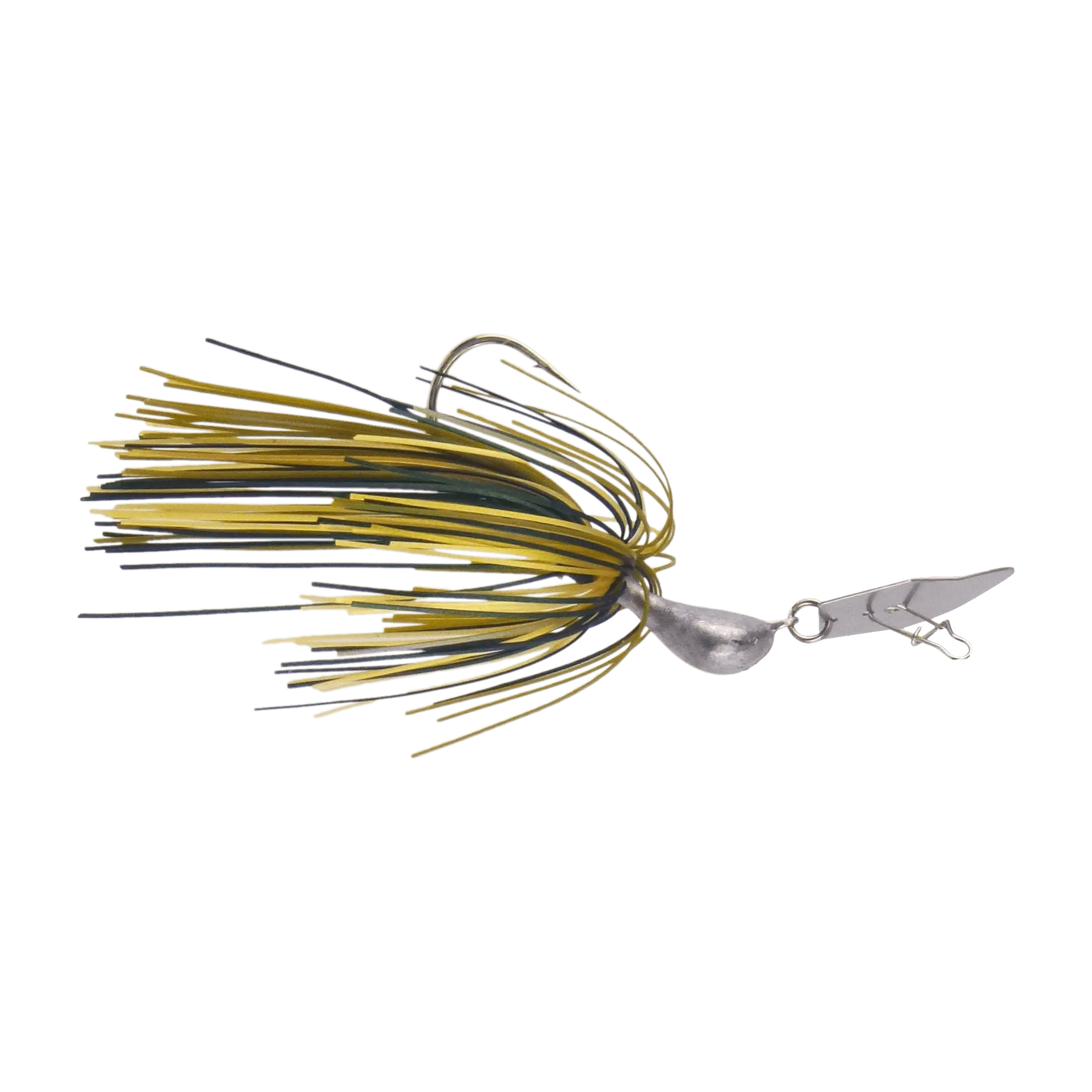 Dekoi 7gm Bladed Swim Jig, Chatterbait, Camo Green, 2 pack