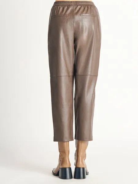 Dex Straight Leg Faux Leather Jogger