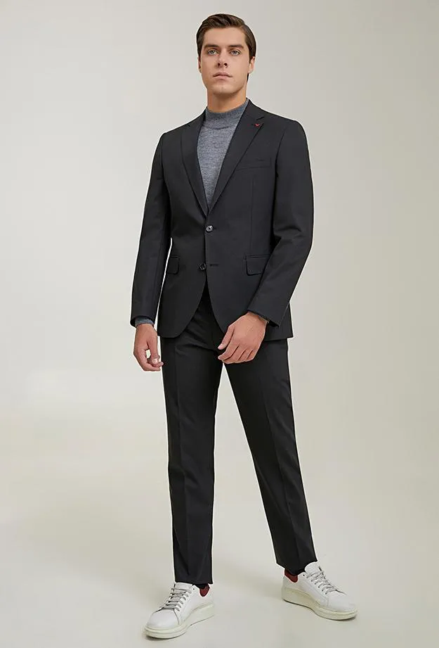 Ds Damat Black Classic Suit -41% Wool