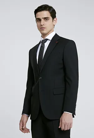 Ds Damat Black Classic Suit -86% Wool