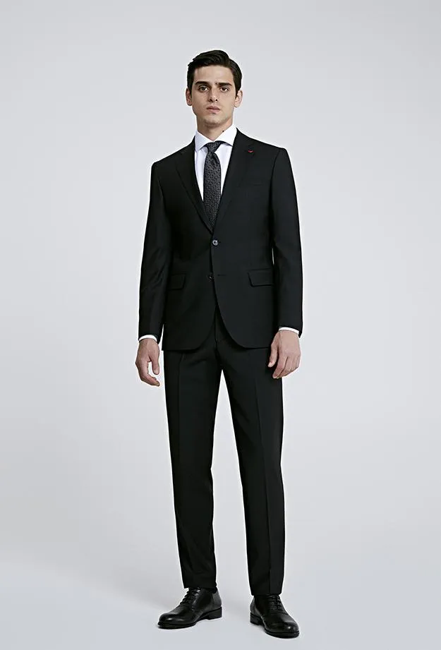 Ds Damat Black Classic Suit -86% Wool