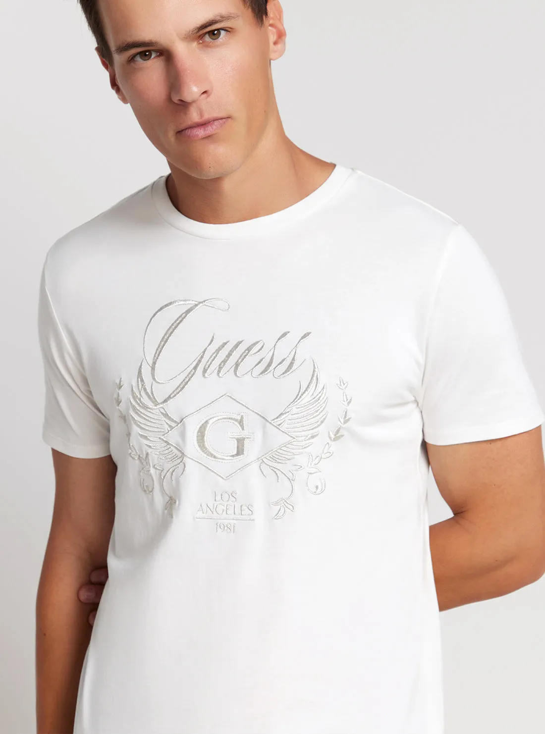 Eco White Wing Crest T-Shirt