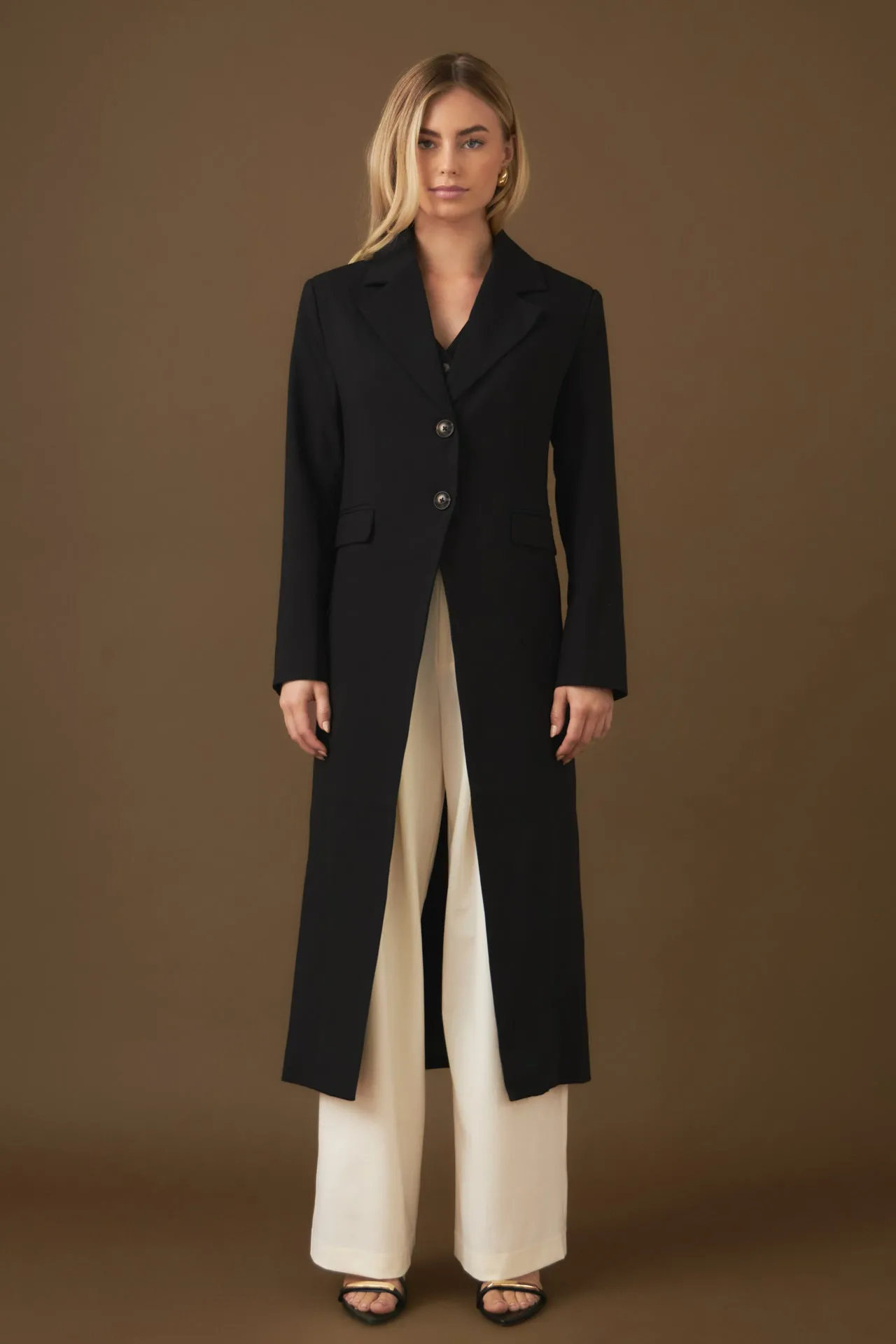 Front Slit Long Jacket