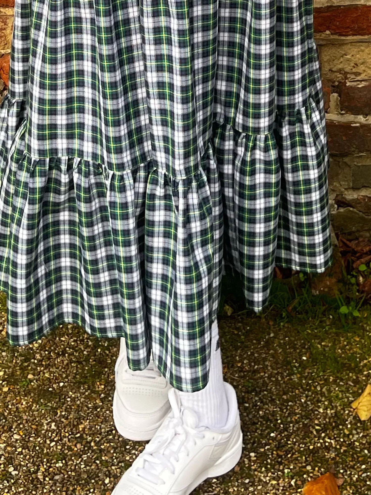 Green Tartan Romana Skirt