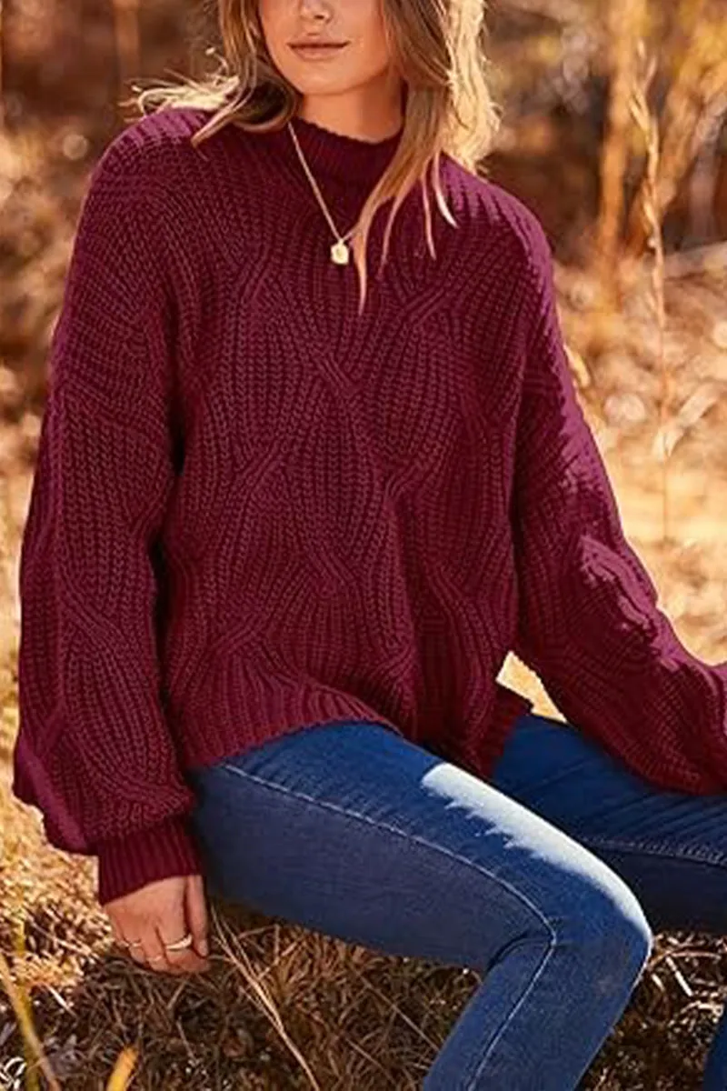 HWS1135 Autumn Breeze Knit Sweater