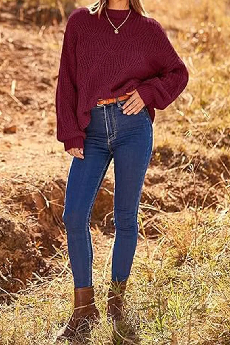 HWS1135 Autumn Breeze Knit Sweater