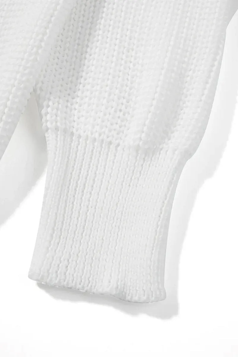 HWT1169 Cozy Ribbed Quarter-Zip Sweater