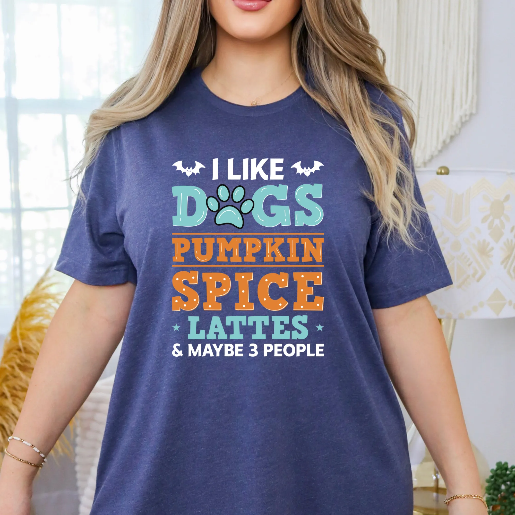 I Like Dogs, Pumpkin Spice and Maybe 3 People | Bella Canvas Shirt