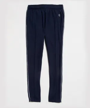 Italian Wool Herringbone Sweatpant in Navy