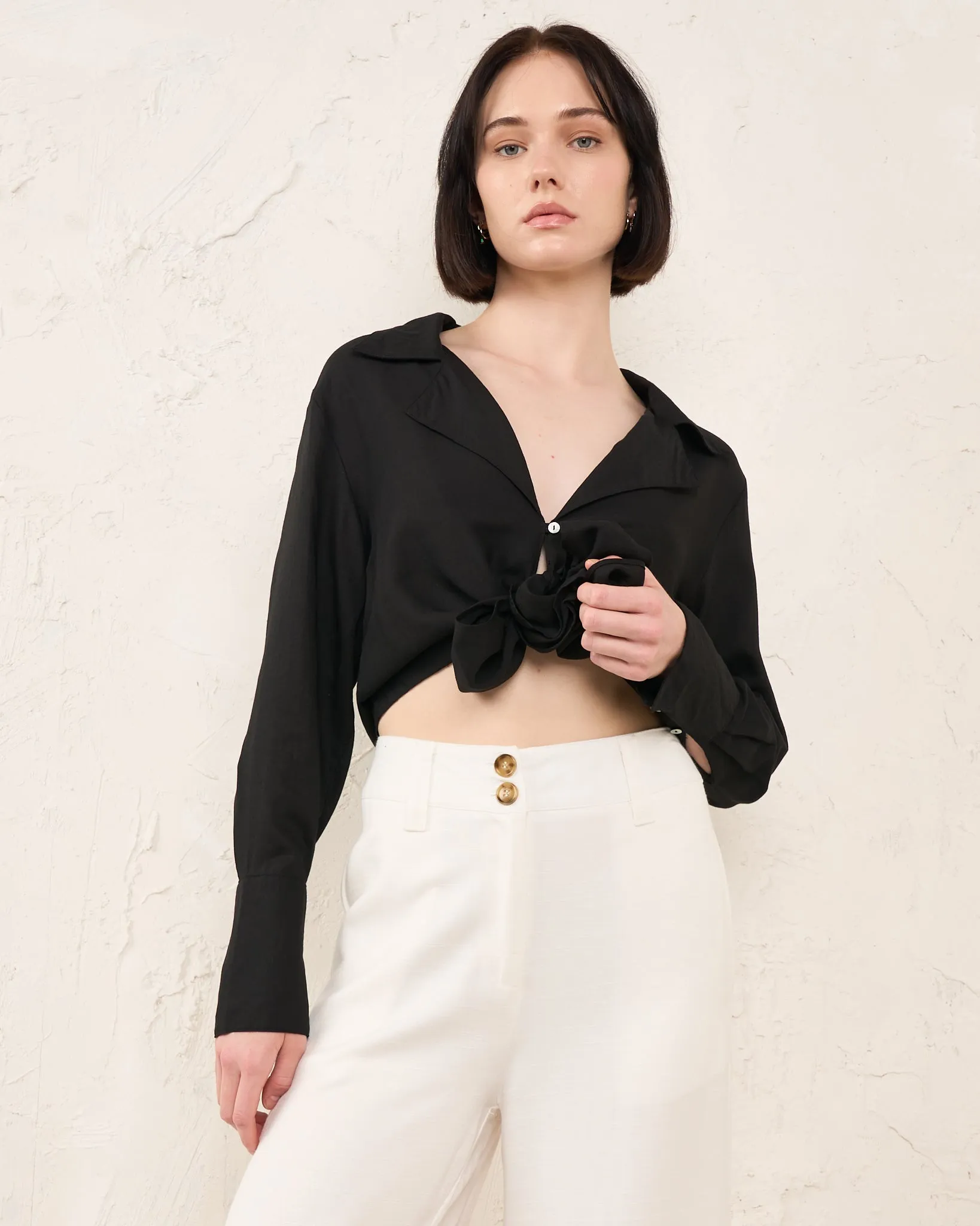 Keira White Wide Leg Pants