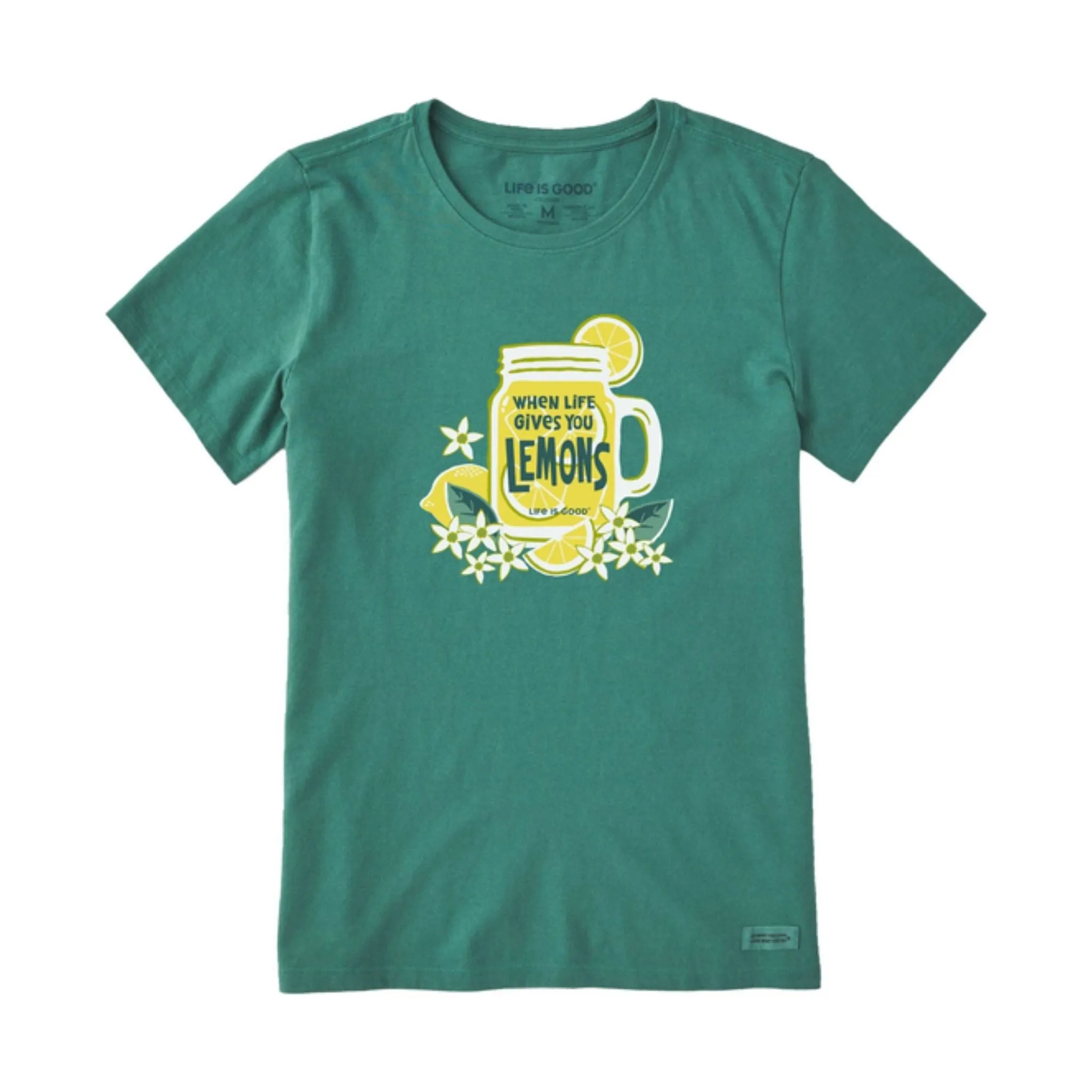 Life Is Good Women's Life Gives You Lemons Short Sleeve Tee - Spruce Green - ONLINE STORE CREDIT/EXCHANGE ONLY