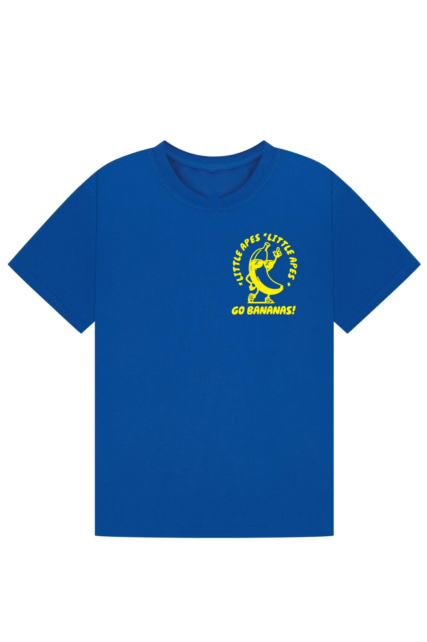 Little Apes Go Bananas!  Tee - Royal Blue