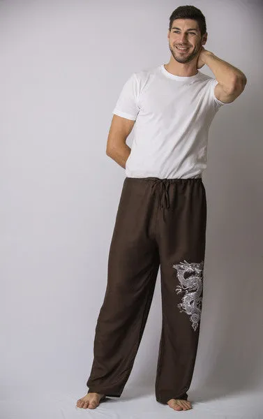 Mens Dragon Pants in Brown