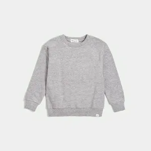 MIL Heathered GREY Basic Sweatshirt Pullover