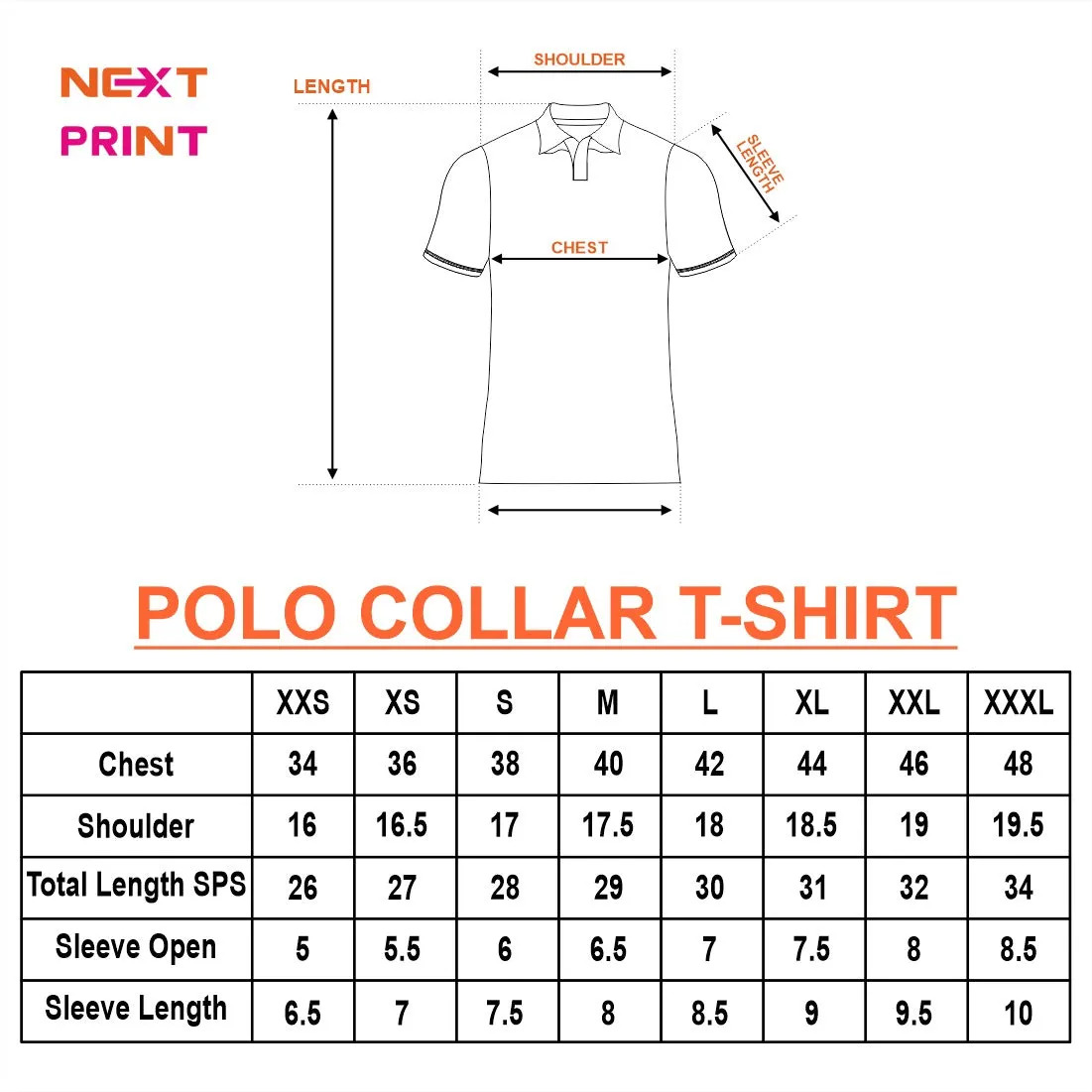 Next Print Customized Polo Neck White Jersey NPTS95