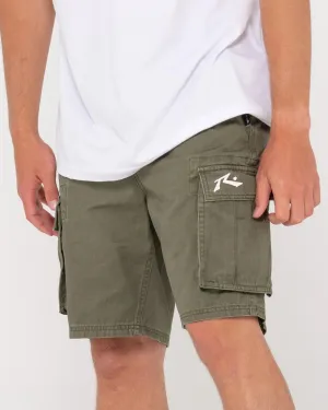 Rusty Manila Cargo Short Army Green