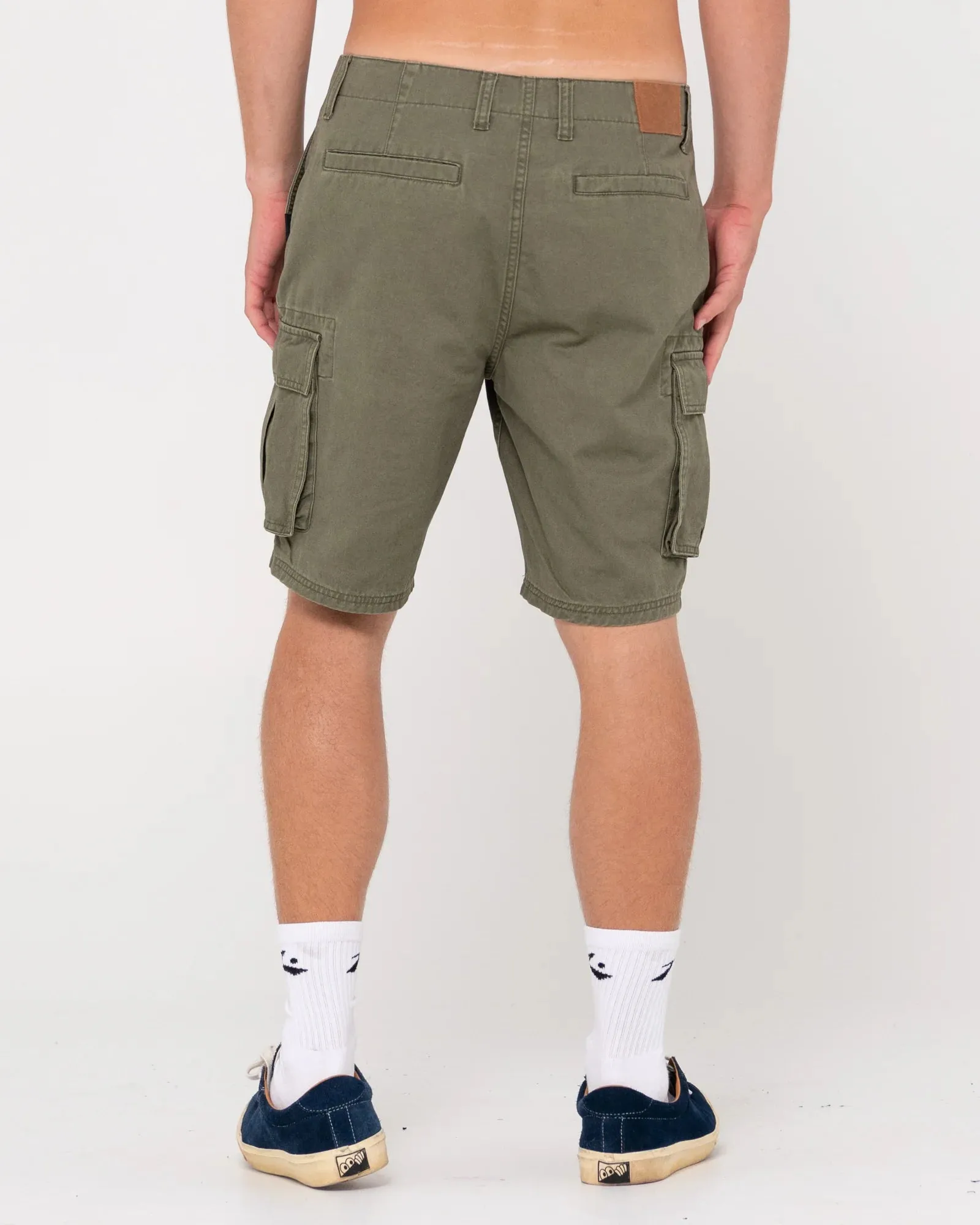 Rusty Manila Cargo Short Army Green