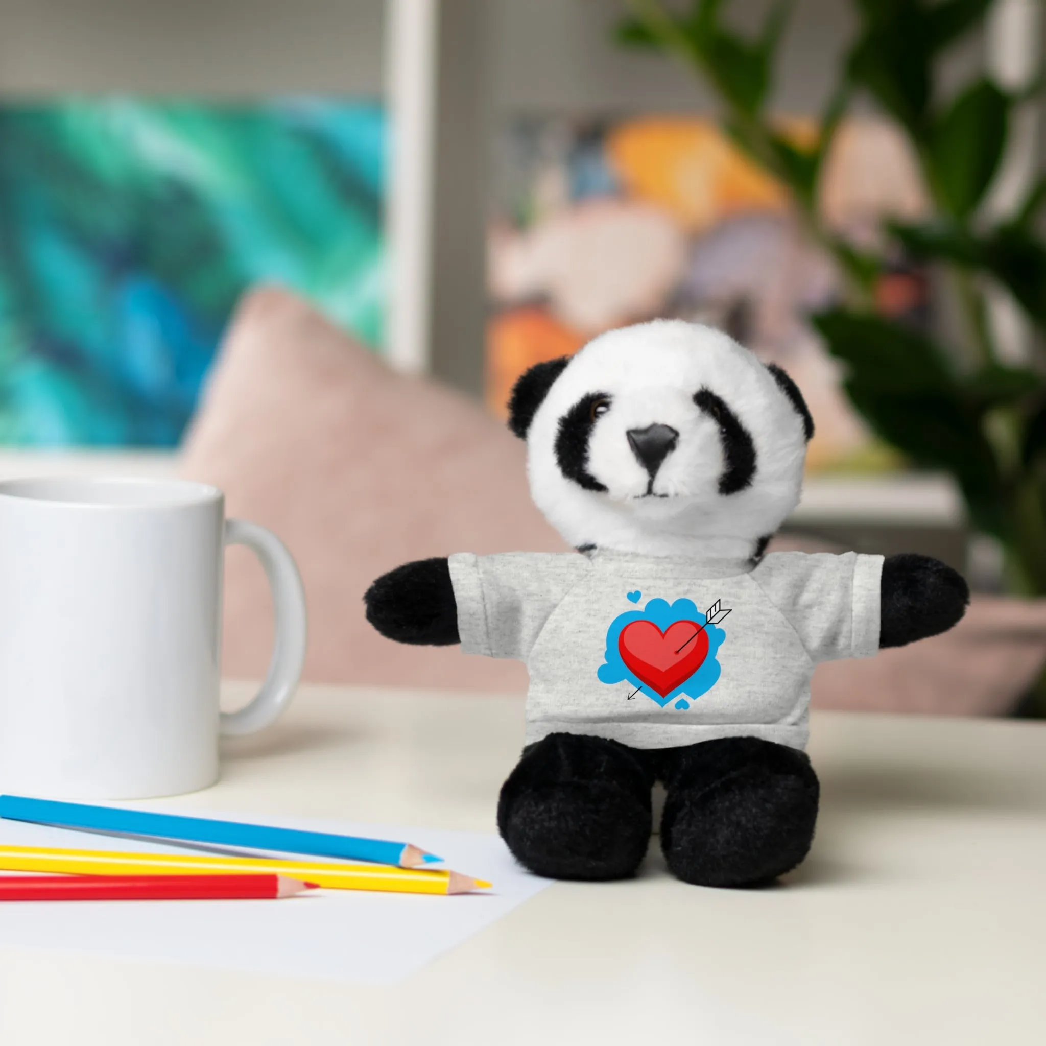 Stuffed animals with tee, a cute and fun gift option