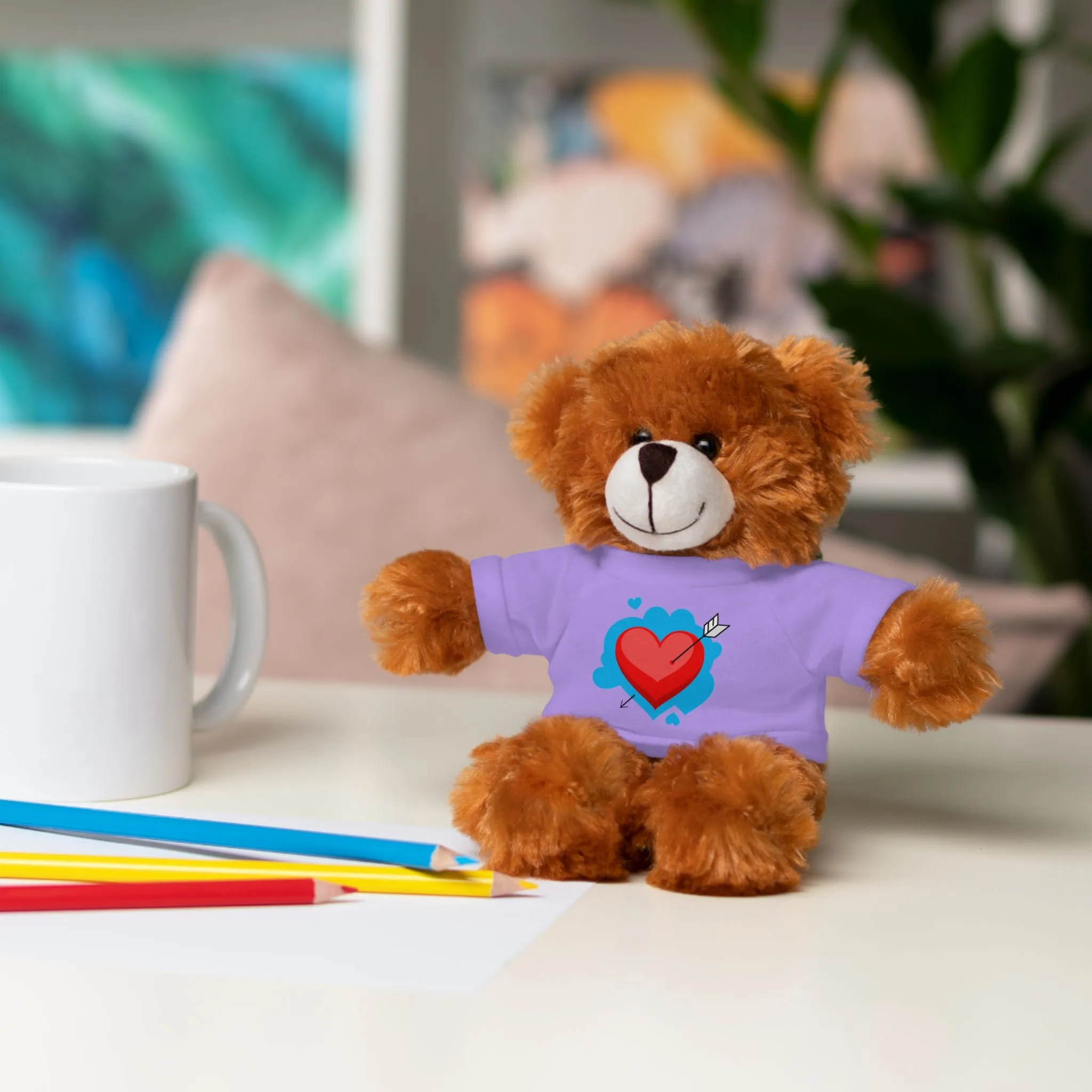 Stuffed animals with tee, a cute and fun gift option