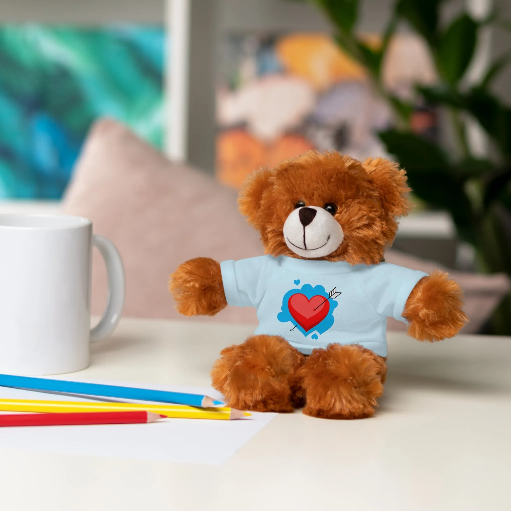 Stuffed animals with tee, a cute and fun gift option