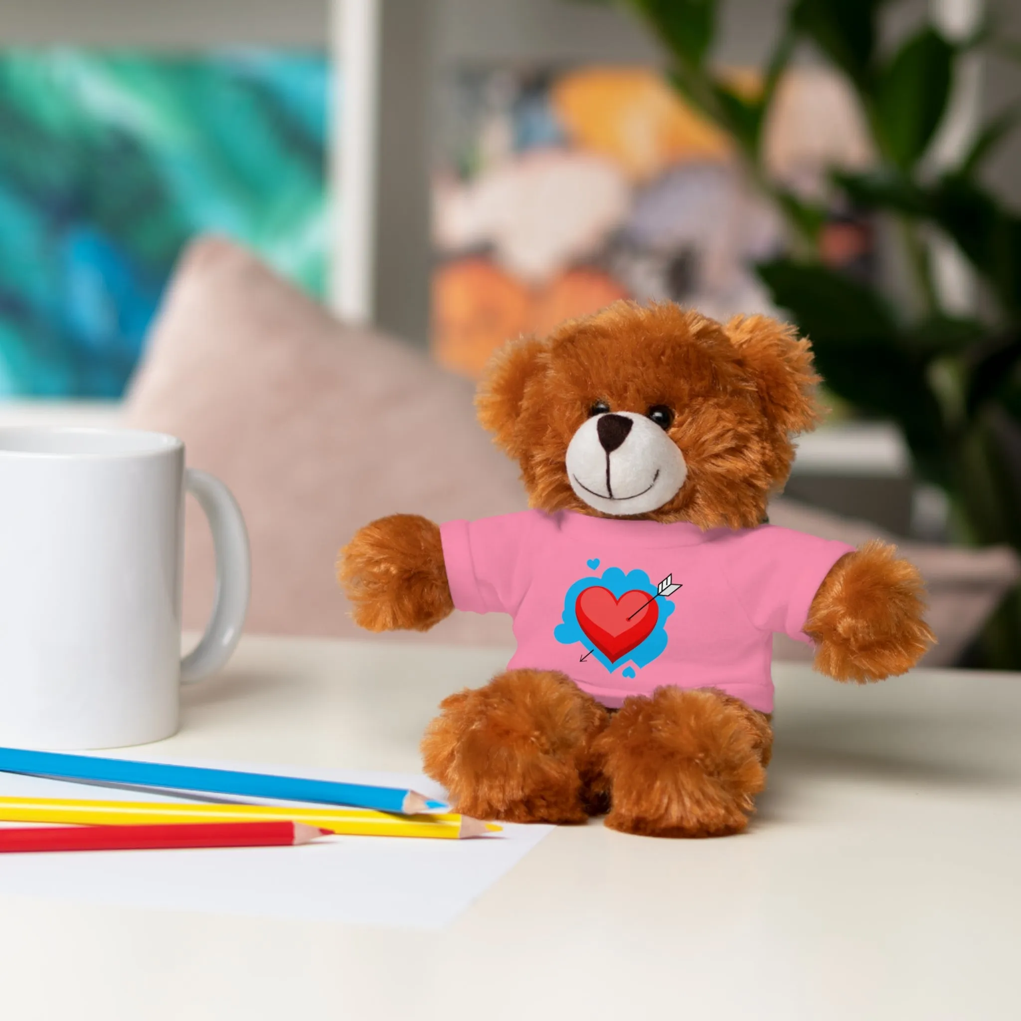 Stuffed animals with tee, a cute and fun gift option