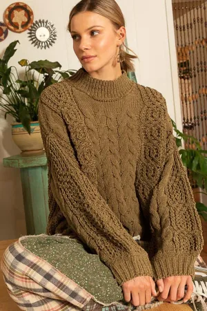 Timberline Texture Cable Knit Sweater