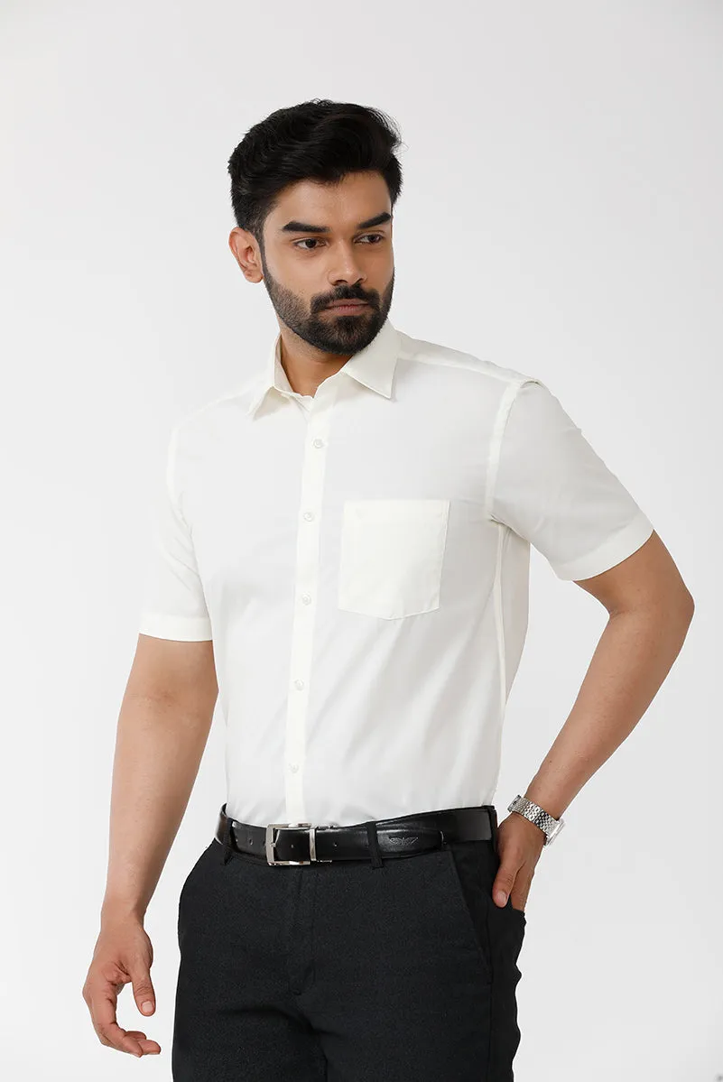 Vasantham - Cream shirts For Men | Uathayam