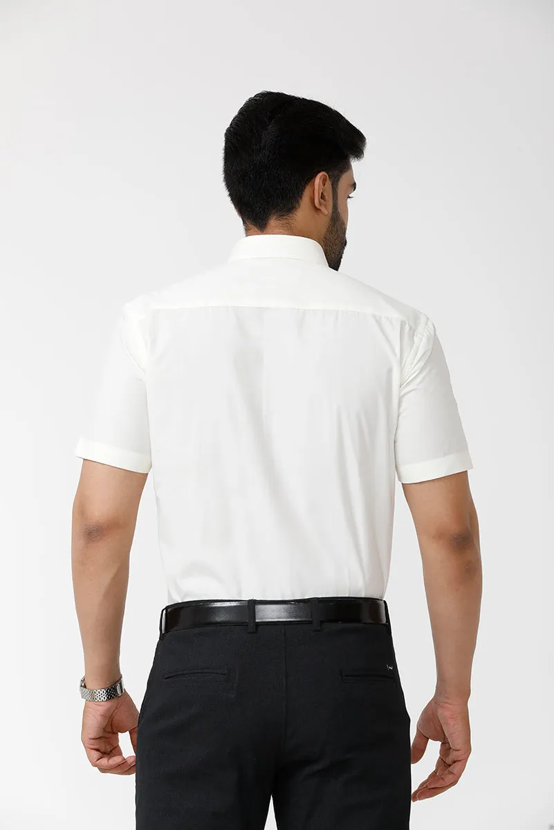 Vasantham - Cream shirts For Men | Uathayam