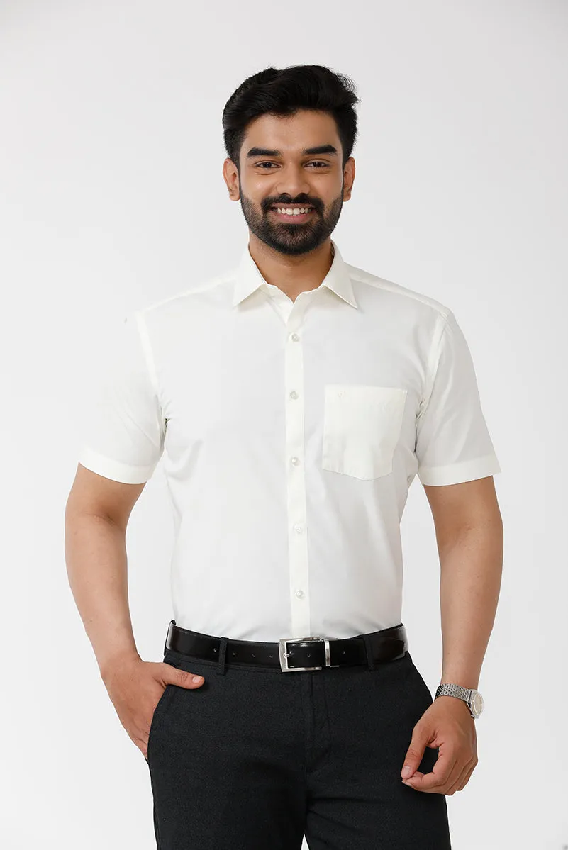 Vasantham - Cream shirts For Men | Uathayam