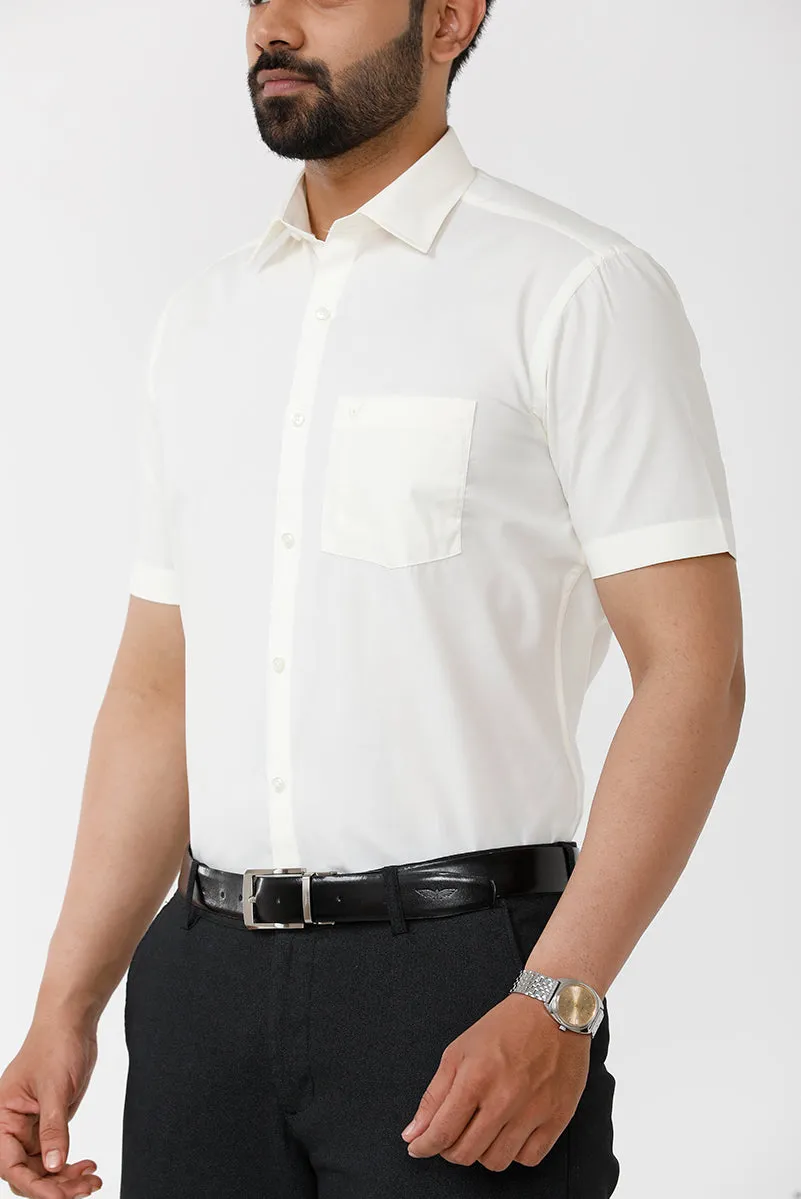 Vasantham - Cream shirts For Men | Uathayam