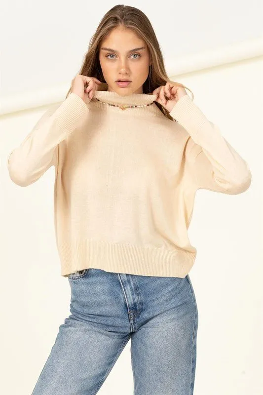 Warm Personality High-Neckline Sweater